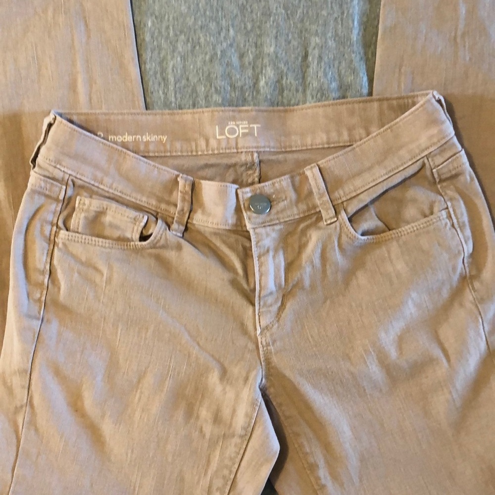 LOFT skinny jeans, dusty rose pink, size 27/4